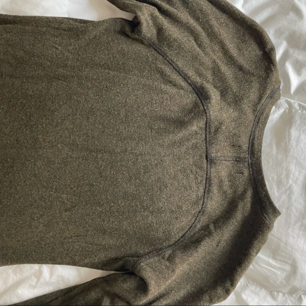 Army Green Winter Dress - Picture 4 of 4